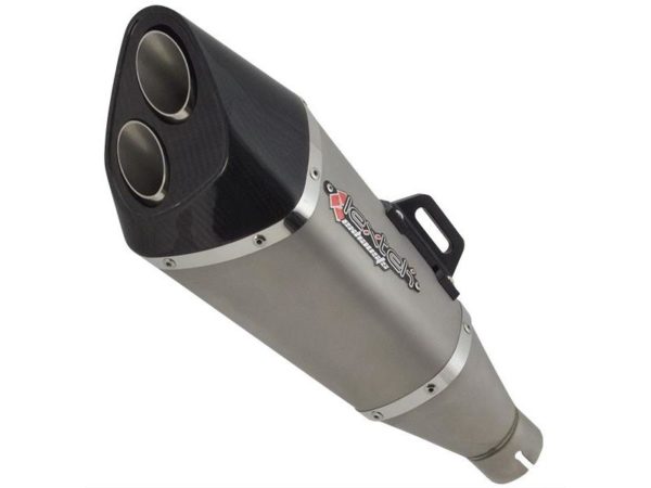 VP6 Matt S/Steel Tri Oval Exhaust Silencer 51mm-shop-image