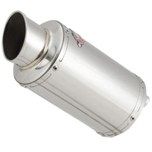 Y31 Polished S/Steel Stubby Exhaust Silencer (3 Bolt)-shop-image