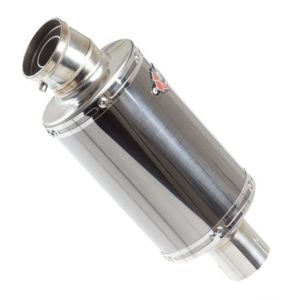 OP15 Black Chrome Exhaust Silencer (Right Hand) 200mm 51mm-shop-image