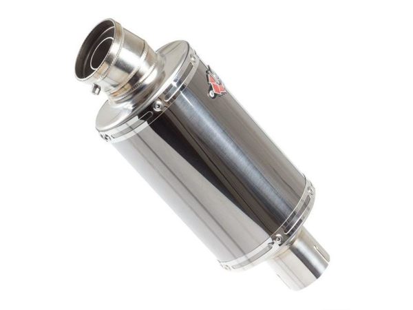 OP15 Black Chrome Exhaust Silencer (Right Hand) 200mm 51mm-shop-image