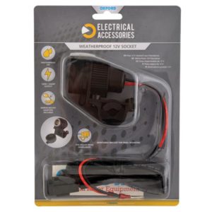 Oxford 12V STD Accessory Plug Socket and 1.2mtr 10amp fused loom-shop-image